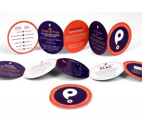 Circular Round Clothes Tags, Hang Tag Custom Printing With QR Code